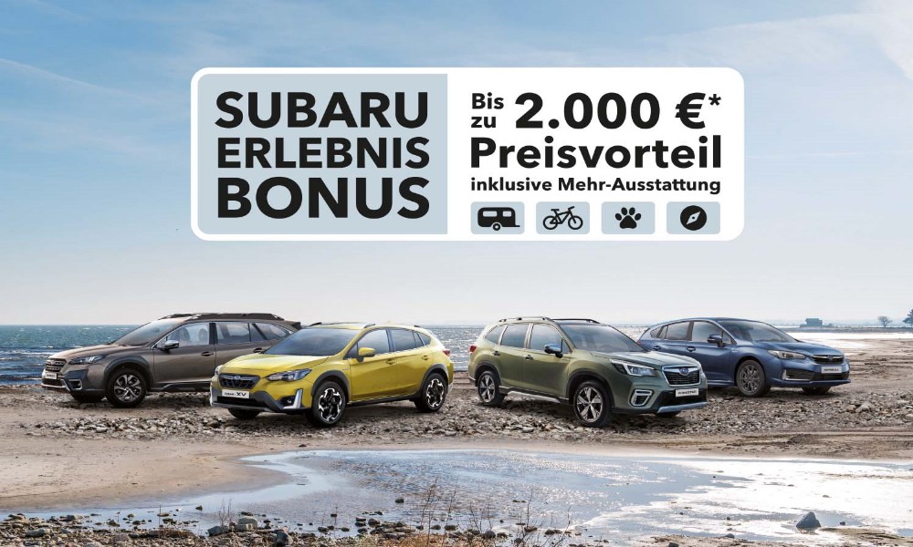 Subaru Erlebnis Bonus 2022